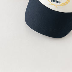 Dave&Bella Toddler Boys Casual White Breathable Baseball Caps