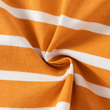 Dave&Bella Summer Toddler Boys Yellow White Striped Cute Crab Print Cotton Soft T-Shirt