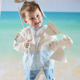 Dave&Bella Toddler Boys Summer Beige Outwear Lightweight UV-protection Jackets