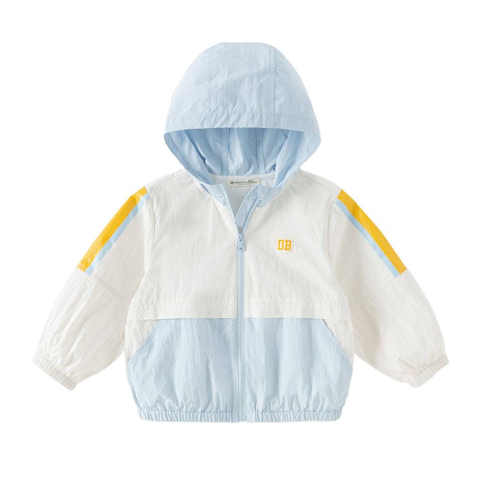 Dave&Bella Toddler Boys Summer Beige Outwear Lightweight UV-protection Jackets
