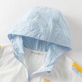 Dave&Bella Toddler Boys Summer Beige Outwear Lightweight UV-protection Jackets