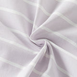 Dave&Bella Toddler Girls Summer Purple Striped Design Print Soft Stretchable T-shirts