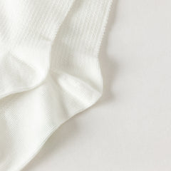 Dave&Bella Summer Children Girls Versatile White Stretchable Mid-calf Socks
