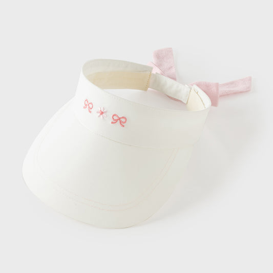 Dave&Bella Summer Toddler Girls White Outdoor Sunscreen Hats