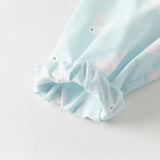 Dave&Bella Toddler Boys/Girls Summer White/Blue Cute Print Lightweight Sunscreen Jackets