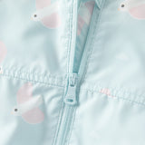 Dave&Bella Toddler Boys/Girls Summer White/Blue Cute Print Lightweight Sunscreen Jackets
