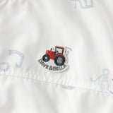 Dave&Bella Toddler Boys/Girls Summer White/Blue Cute Print Lightweight Sunscreen Jackets
