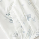 Dave&Bella Toddler Boys/Girls Summer White/Blue Cute Print Lightweight Sunscreen Jackets