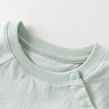 Dave&Bella Baby Boys Summer Orange/Grey Green Animal Soft Cotton Casual Rompers