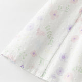 Dave&Bella Toddler Girls Summer Purple Pink Floral Print Comfortable Cotton Top Pant Suits