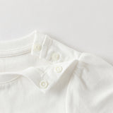 Dave&Bella Toddler Girls Summer White/Pink Flower Print Cotton Cute T-shirts