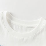 Dave&Bella Toddler Boys Summer White Chinese-style Breathable Cotton Outfit Sets
