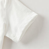 Dave&Bella Toddler Boys Summer White Chinese-style Breathable Cotton Outfit Sets