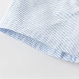 Dave&Bella Toddler Boys Summer White Short Sleeve Comfortable College-style Outfit Sets
