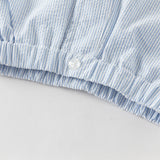 Dave&Bella Toddler Boys Summer White Short Sleeve Comfortable College-style Outfit Sets