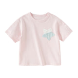 Dave&Bella Kids Boys/Girls Summer Versatile Multi-color Lightweight T-shirts