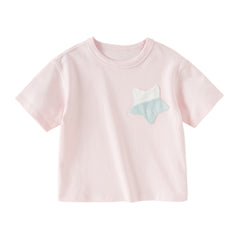 Dave&Bella Kids Boys/Girls Summer Versatile Multi-color Lightweight T-shirts