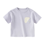 Dave&Bella Kids Boys/Girls Summer Versatile Multi-color Lightweight T-shirts