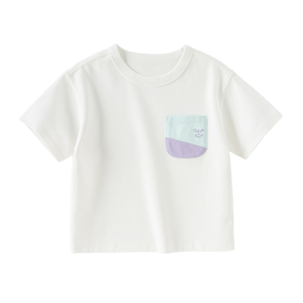Dave&Bella Kids Boys/Girls Summer Versatile Multi-color Lightweight T-shirts