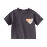 Dave&Bella Kids Boys/Girls Summer Versatile Multi-color Lightweight T-shirts