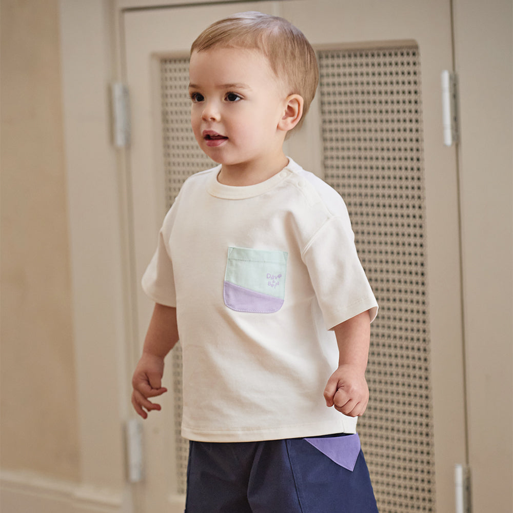 Dave&Bella Kids Boys/Girls Summer Versatile Multi-color Lightweight T-shirts