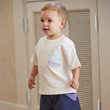 Dave&Bella Kids Boys/Girls Summer Versatile Multi-color Lightweight T-shirts