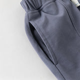 Dave&Bella Toddler Boys Summer Blue/Grey Comfortable Soft Straight-leg Pants