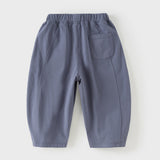 Dave&Bella Toddler Boys Summer Blue/Grey Comfortable Soft Straight-leg Pants