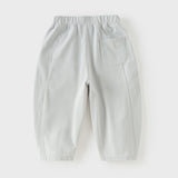 Dave&Bella Toddler Boys Summer Blue/Grey Comfortable Soft Straight-leg Pants