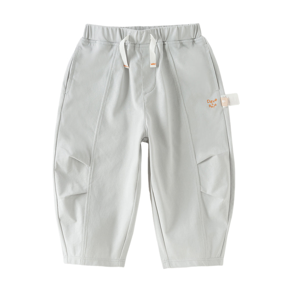 Dave&Bella Toddler Boys Summer Blue/Grey Comfortable Soft Straight-leg Pants