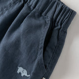 Dave&Bella Summer Toddler Boys Blue/Khaki Casual Comfortable Straight-leg Shorts