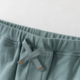 Dave&Bella Summer Toddler Boys Blue/Khaki Daily Comfortable Straight-leg Shorts