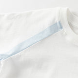 Dave&Bella Toddler Boys Summer White/Apricot Cartoon Print Soft Cotton T-shirts