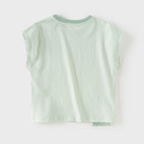 Dave&Bella Toddler Boys Summer Shark/Crocodile Print Breathable Soft Cotton Tank Tops