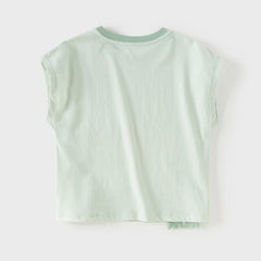 Dave&Bella Toddler Boys Summer Shark/Crocodile Print Breathable Soft Cotton Tank Tops