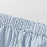 Dave&Bella Toddler Girls Summer Sweet Blue/Apricot Loose Soft Sunscreen Jogger Pants