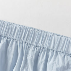 Dave&Bella Toddler Girls Summer Sweet Blue/Apricot Loose Soft Sunscreen Jogger Pants