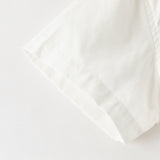Dave&Bella Summer Toddler Boys White Soft Cotton Short Sleeve College-style Shirts