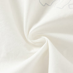 Dave&Bella Summer Toddler Boys White Soft Cotton Short Sleeve College-style Shirts