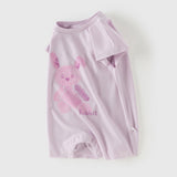 Dave&Bella Baby Girls/Boys Summer Cute Cartoon Print Lightweight Soft Rompers
