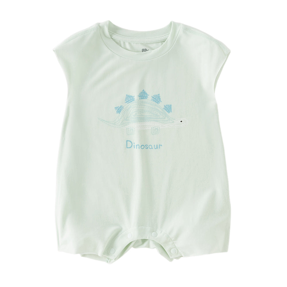 Dave&Bella Baby Girls/Boys Summer Cute Cartoon Print Lightweight Soft Rompers