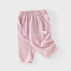 Dave&Bella Summer Toddler Boys/Girls Blue/Pink Lightweight Antibacterial Harem Pants