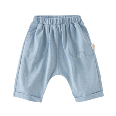 Dave&Bella Summer Toddler Boys/Girls Blue/Pink Lightweight Antibacterial Harem Pants