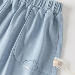 Dave&Bella Summer Toddler Boys/Girls Blue/Pink Lightweight Antibacterial Harem Pants