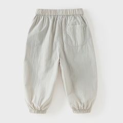 Dave&Bella Toddler Boys Summer Casual Blue/Grey Comfortable Loose Jogger Pants