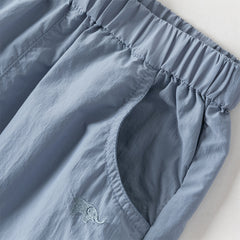 Dave&Bella Toddler Boys Summer Casual Blue/Grey Comfortable Loose Jogger Pants