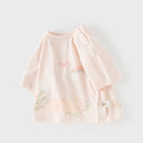 Dave&Bella Summer Toddler Boys/Girls Playful Animal Print Lightweight Antibacterial T-shirts