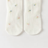 Dave&Bella Toddler Girls Summer Elegant Beige Print Stretchable Soft Footed Tight