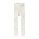 Dave&Bella Toddler Girls Summer Elegant Beige Print Stretchable Soft Footed Tight