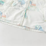 Dave&Bella Toddler Boys Summer White Car Print Outwear Comfortable Sunscreen Jackets